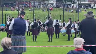 Clogher and District Grade 3A  Ulster Pipe Band Championships 2024 Best Drums and Best Bass [upl. by Renado]