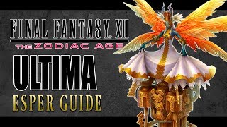 Final Fantasy XII The Zodiac Age  ULTIMA  Optional Espers Guide [upl. by Yraillih]