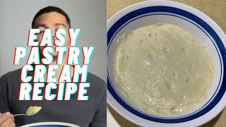 Easy Pastry Cream Recipe Homemade [upl. by Materse]