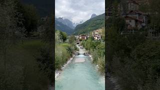 Stunning views at Lago di Molveno LagoDiMolveno Italy Dolomites TravelShorts MountainEscape [upl. by Idoux719]