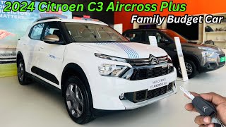 2024 Citreon C3 Aircross Plus Full Detailed Review 😍 Price amp Features ❤️ Best Car In Price Range [upl. by Radmen531]