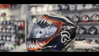 HowtoTutorial Visier Ein und AusbauMotorradhelm HJC [upl. by Anstice]