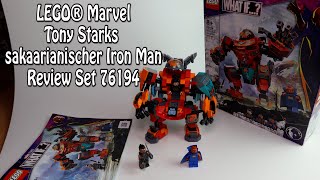 Review LEGO Tony Starks sakaarianischer Iron Man Marvel Set 76194 [upl. by Atiuqin]