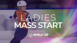 Melissa Wijfje NED  1st place Ladies Mass Start  World Cup Heerenveen 2020  SpeedSkating [upl. by Atinahs]