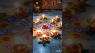 Tried Rangoli for the first time happy Diwali 🎇 [upl. by Deadman611]