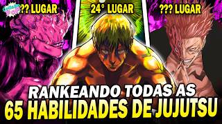 Ranking Completo das 65 Técnicas de Jujutsu Kaisen Qual é a Mais Forte [upl. by Jonette]