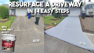 How To Resurface Driveways Step By Step Tutorial [upl. by Neeloc887]