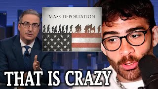 John Oliver On Trumps Campaign For Mass Deportation  Hasanabi Reacts [upl. by Ballman]