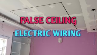 FALSE CEILING ELECTRIC WIRING ।। NRElecteic amp Sound [upl. by Adnuahsor710]