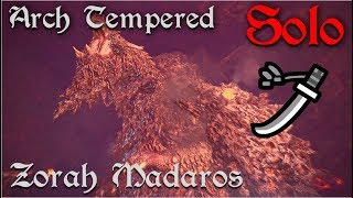 Monster Hunter World  Arch Tempered Zorah Madgaros SOLO  Undying Alpenglow [upl. by Athalee]