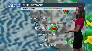 Showers and storms build inland seasonal temperatures [upl. by Adoree]