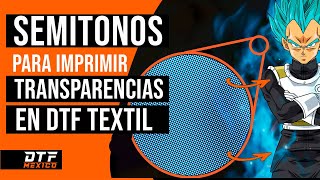 🟠 SEMITONOS para Imprimir TRANSPARENCIAS en DTF  🟠 DTFMEXICOMX [upl. by Savitt]