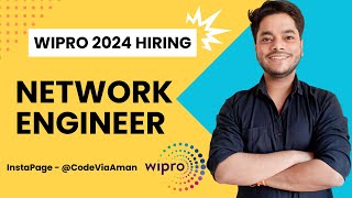 Wipro 2024 Network Engineer Hiring  Only For Freshers  Any Graduate  Apply Today  Engineering [upl. by Audrye]