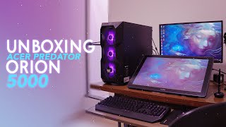 UNBOXING ACER PREDATOR ORION 5000 PO5620BR13 NOVO PC [upl. by Parsifal]