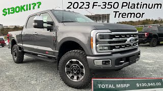 130K 2023 Ford F350 Platinum Tremor Review [upl. by Earal13]