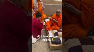 Abhinav Arora Reply To rambhadracharya ji maharaj 🙏 [upl. by Alliw]