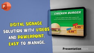 Digital signage solution with videos and PowerPoint Easy to manage [upl. by Pan]