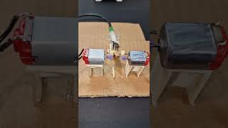 Hydraulic coupling of two dc motors  dcmotor tech youtubeshorts dcmotorproject [upl. by Zelazny]