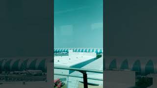 Dubai DXB airport view from Metro tamil dubai uae uaelife airport metro travel love music [upl. by Tierell]