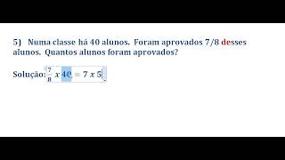 Probleminha envolvendo multiplicação de frações [upl. by Einwahs]