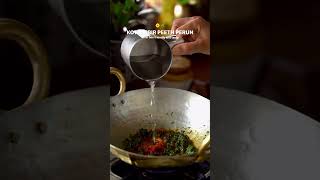 Kothimbir Peeth Perun  Recipe in PTAL Kadhai  Brass Kadhai [upl. by Godewyn]