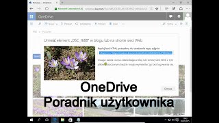 OneDrive Poradnik użytkowika udostępnianie osadzanie zdjęc [upl. by Onairelav255]