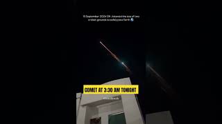 TWO FOOTBALL GROUND Size comet ☄️ NOIDA India 🇮🇳 comet spacex funnyspacefacts [upl. by Thorbert]