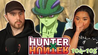 THE KING SUFFERS DAMAGE  Hunter X Hunter Episode 104  105 REACTION  REVIEW [upl. by Emelda]