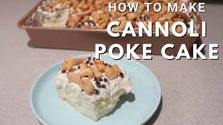 Cannoli Poke Cake [upl. by Idnym792]