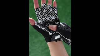 Seibertron Lineman 20 Padded Palm Football Receiver fingerless Glove Flexible TPR Impact Protection [upl. by Rochemont]