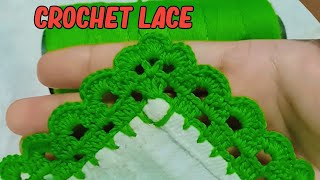 crochet lace design কুশিকাটার লেইস hafshacrochet [upl. by Stillas651]