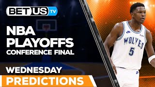 Mavericks vs Timberwolves Game 1 NBA Playoff Picks  Conf Finals Predictions amp Best Betting Odds [upl. by Eitsrik727]