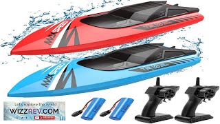 Remote Control Boat Kids2Pack RC Boats for BoysampGirlsToy Boat for Pools Lakes Review [upl. by Nyltac]