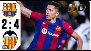 Barcelona vs Valencia 42 All Goals amp Highlights  2024 [upl. by Alithea928]