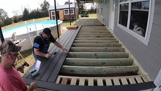 Installing The Trex Decking [upl. by Nired571]