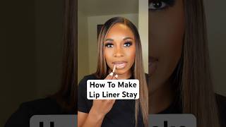 How To Make Your Lip Liner Stay On makeup makeuphacks makeuptutorial lipstick makeuptips [upl. by Chester]