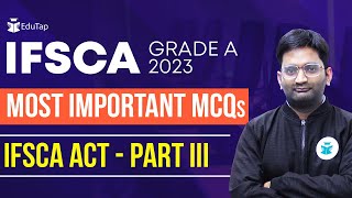 IFSCA Grade A Exam Preparation  Important MCQs of IFSCA Act GIFT City  IFSCA Grade A Syllabus [upl. by Hcirteid]