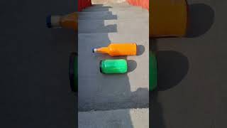 Orange vs Green glass bottles breaking  Crushing Crunchy amp soft things shorts asmr satisfying [upl. by Myrilla]