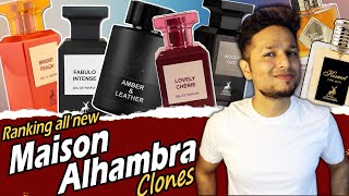 Ranking All NEW Lattafa Maison Alhambra Cheap Clones🔥🔥हिंदी में Accurate Clone of Expensive perfumes [upl. by Keffer]