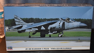 Hasegawa AV8B Harrier II Plus 148 kit review [upl. by Baron658]