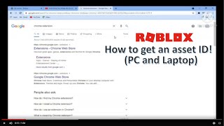 How to get an asset ID on Roblox PC and Laptop only [upl. by Golanka314]