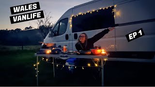 VAN LIFE UK  WALES  1ST ROAD TRIP ADVENTURE  Episode 1 Part 1 [upl. by Anikehs]