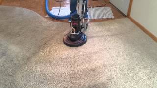 Rotovac 360 XL super soiled Carpet PART 2 Grand Rapids MN with Saigers Steam Clean [upl. by Aicilif]