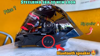 Unboxing Steelbird sba 20 helmet with bluetooth speaker 🤩  Sba 20 helmet [upl. by Lally907]