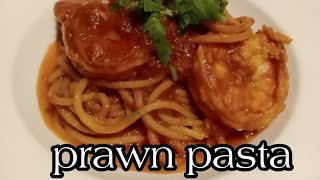 PRAWN PASTA RECIPE  HOW TO MAKE PRAWN PASTA WITH TOMATO PASTE [upl. by Ellertnom117]