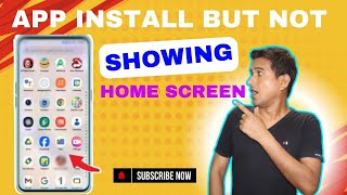 Installed apps not showing on home screen display  app installed but not showing android phone [upl. by Eudo]