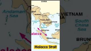 Malacca Strait shorts mapping geography [upl. by Hamburger805]