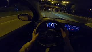 2023 Fiat 500e Night POV Drive [upl. by Ahsoym]