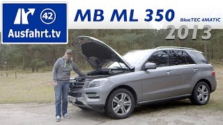 2013 MercedesBenz ML 350 BlueTEC 4MATIC  Fahrbericht der Probefahrt  Test  Review [upl. by Narih929]