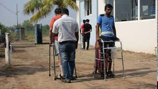 Paraplegics training for walking skill [upl. by Annohsal]